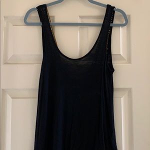 Black tank top with beautiful back detail